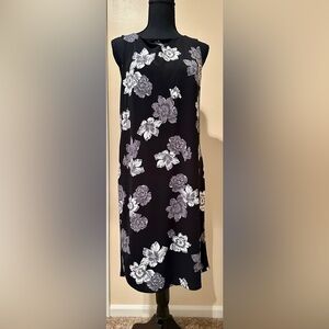 Ann Taylor Dress - Black, Grey, White Floral - Size Small - NWT